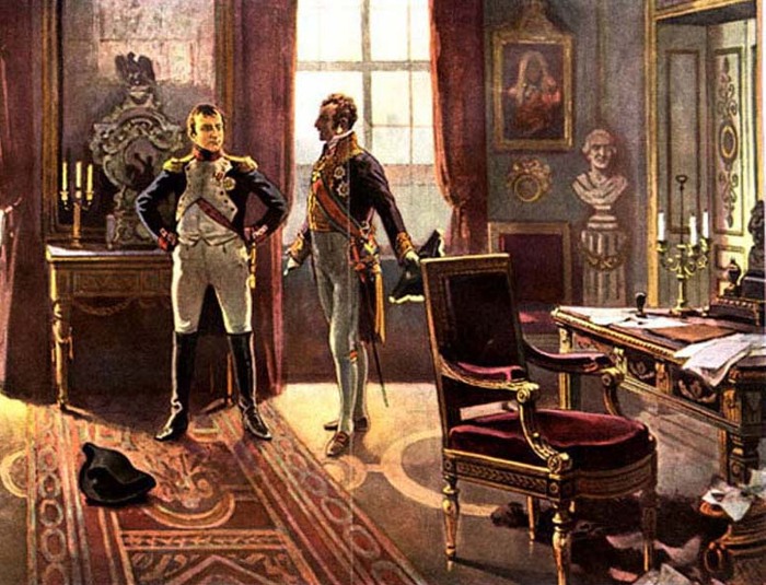 В 1812 году отступающая французская армия Наполеона заняла город. Французы нанесли сильный урон городу, но вскоре в город пришёл Кутузов и освободил Вильнюс